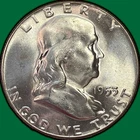 1953 Franklin Half Dollar Brilliant Uncirculated BU Coin #42071
