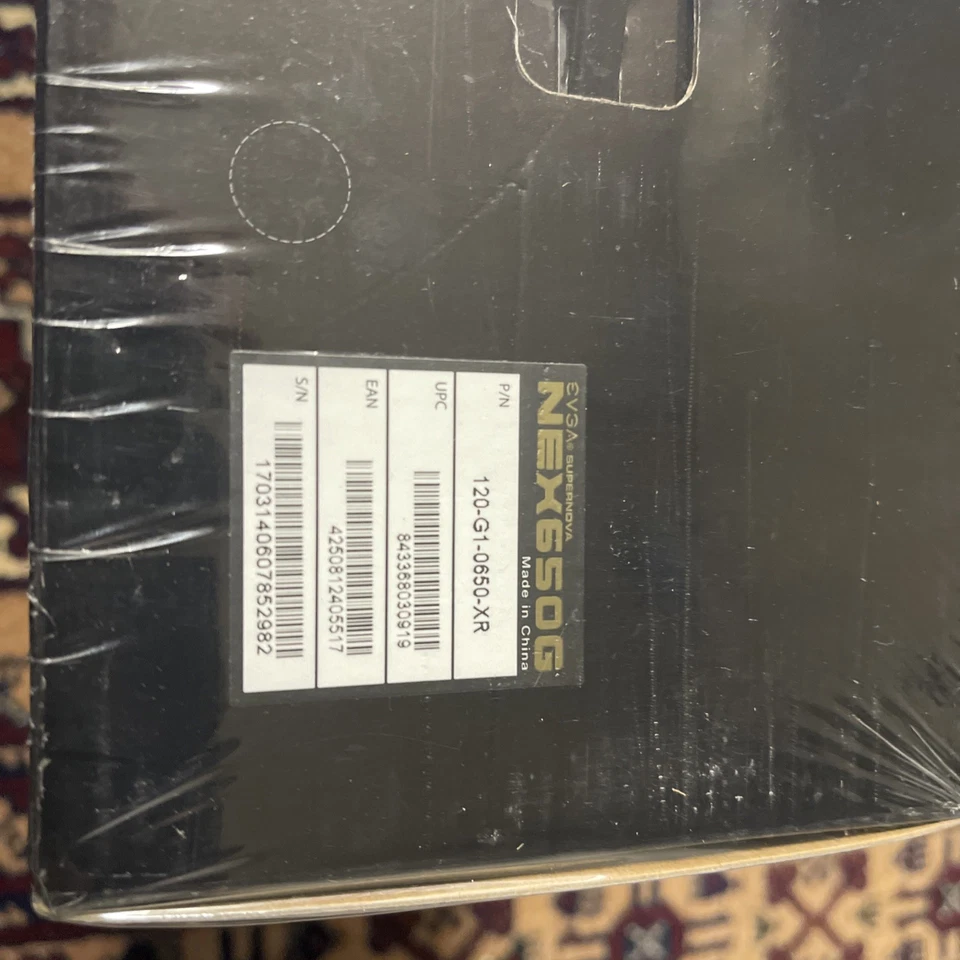 EVGA SuperNOVA NEX650 G 80 Plus GOLD 650W Fully Modular Power Supply Brand New - Image 3 of 4