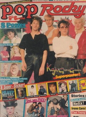 Pop Rocky Irene Cara,Nena,Mike Oldfield,Boy George,Paul Young,Lee Aaron,Krokus,H