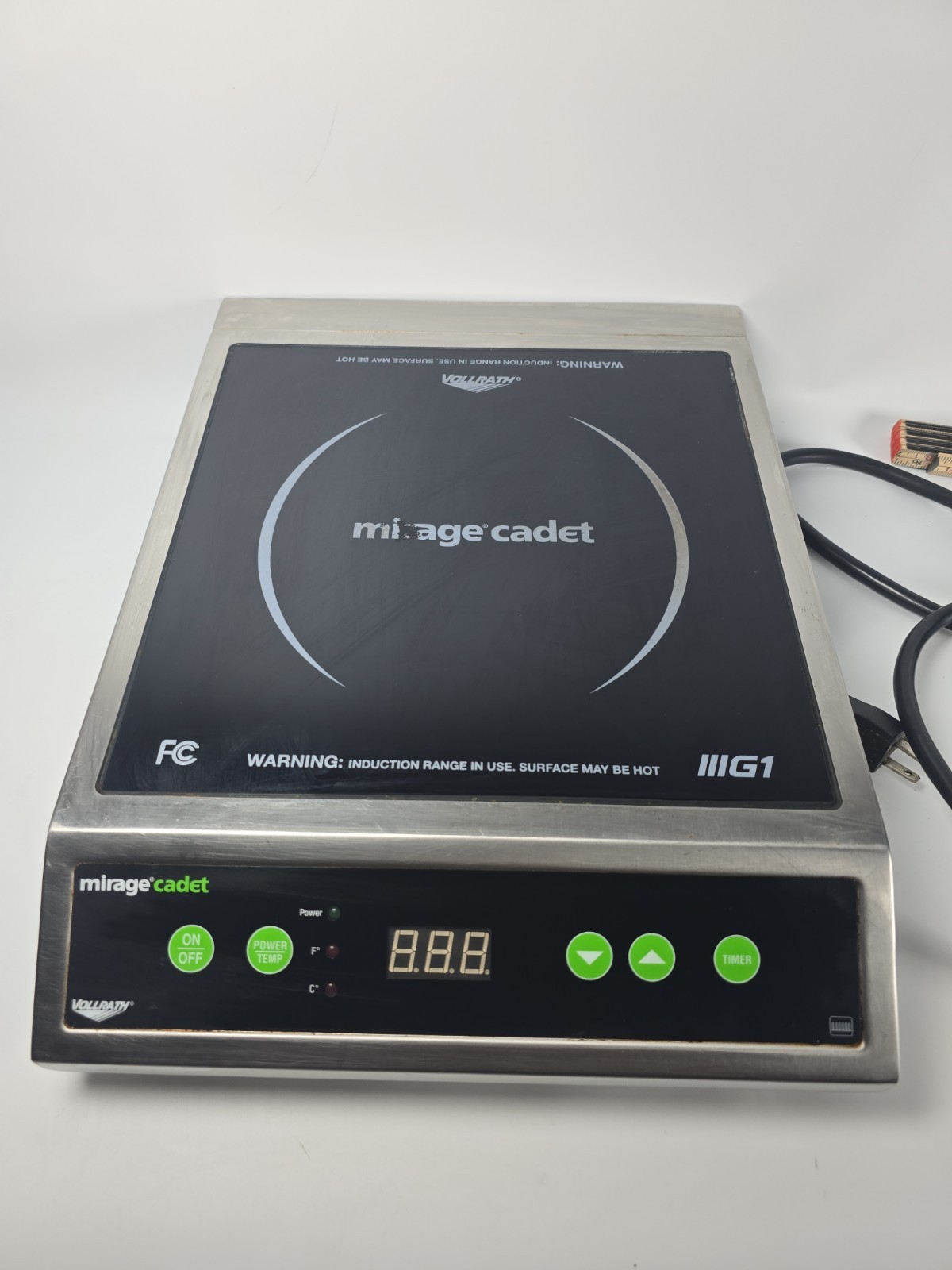 Vollrath Mirage Cadet G1 Induction Counter Hot Plate Model 59300 Tested