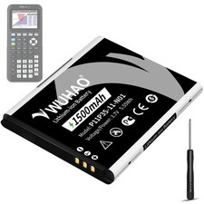 WUHAO TI-84 Plus CE Battery Replacement 1500mAh for Texas Instruments TI 84...