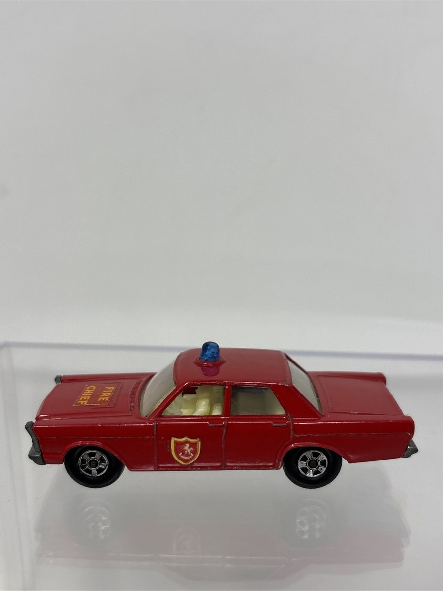 Matchbox Series No 59 By Lesney Vintage Red Ford Galaxie Fire