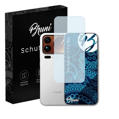 Bruni 2x Folie für Xiaomi 17 Pro Max Schutzfolie Displayschutzfolie