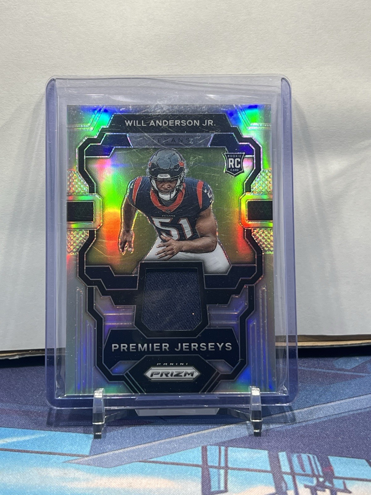 2023 Panini Prizm - Premier Jerseys Silver Prizm #PJ-WA Will Anderson (MEM, RC)