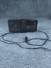 Vintage Soundesign 3646BLK AM FM Digital Clock Radio Timer Black Alarm Snooze