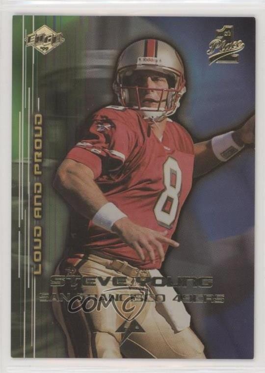 1999 Collector's Edge 1st Place Loud and Proud Steve Young #LP14 HOF 0b3