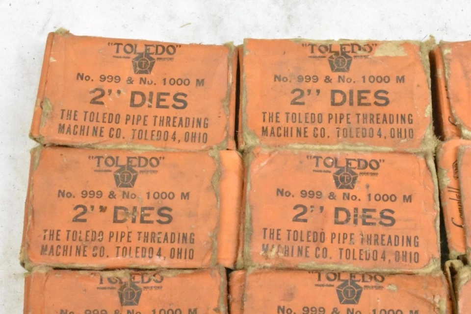 9 NOS Sets of Toledo Bolt Pipe Threading Dies all are 2" - Image 3 of 4