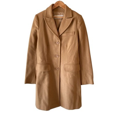 INTREND Max Mara Melton Tailored Coat, Size 38, Camel Women USED