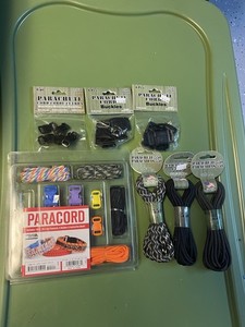 Survival Bracelet Making Kit Large Lot Of Paracord, Buckles, Etc.