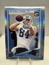 2025 Donruss Optic Football Holo Rated Rookie - Mitchell Evans #254 - Panthers