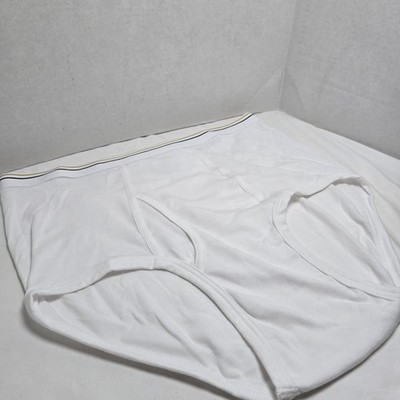 Stafford 6/Pair Men's Cotton Briefs Tighty Whiteys Size 38 NWOT RN 93677 Full Cu