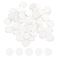 50 Pcs Adhesive Felt Circles, 3/8'' Round Non-Woven Felt Stickers, White