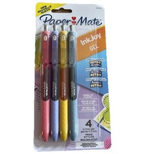 Paper Mate InkJoy Gel Pens Retro Accent Colors Medium 0.7mm 4 Count