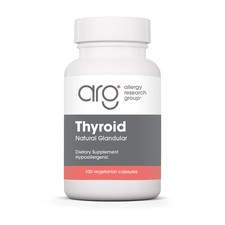 Allergy Research Group Thyroid Natural Glandular 100 vcapsule EXP 10/2028