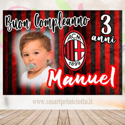 Striscione da calcio personalizzato / Sfondo personalizzato per feste di calcio / Decorazione per compleanni per bambini - Italia