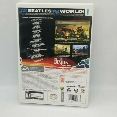 The Beatles: Rock Band (Nintendo Wii, 2009) CIB W/ Case & Manual. Tested & Works - Picture 3 of 3