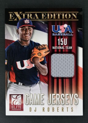2013 Panini Elite Extra Edition #14 DJ Roberts USA Baseball Game Jerseys