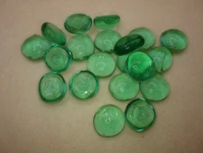 Glass Faux Gemstone Life Counter Tokens RPG Tabletop Games - Lot of 20 - GREEN