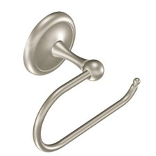 MOEN Yorkshire European Single Post Toilet Paper Holder in Satin Nickel BP5380SN
