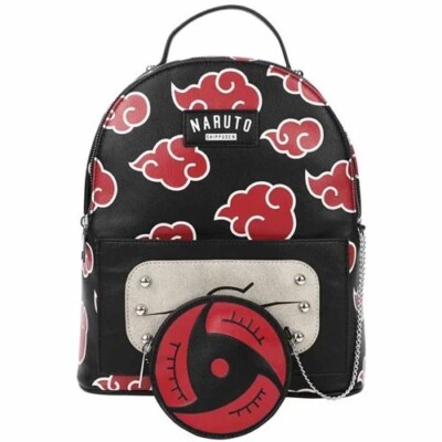 Naruto Shippuden Cloud Mini Backpack and Sharingan Coin Purse - Main Image
