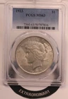 1923 $1 Peace Silver Dollar- PCGS MS63 GENUINE BEAUTIFUL COIN