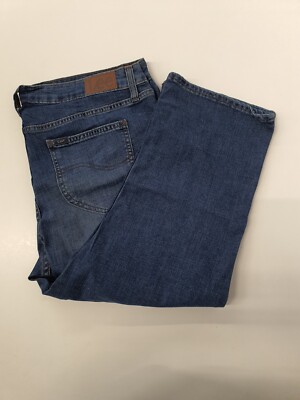 Lee Damen Mid Rise Capri Jeans 36W 22L Brandneu Lee Jeans (6383)