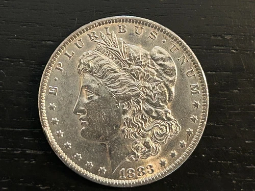 1883 US $1 Morgan Silver-Very good condition
