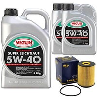 MotoröL Set 5W-40 Vollsynth Meguin 7 Liter + ÖLfilter FüR Mercedes VW Touareg