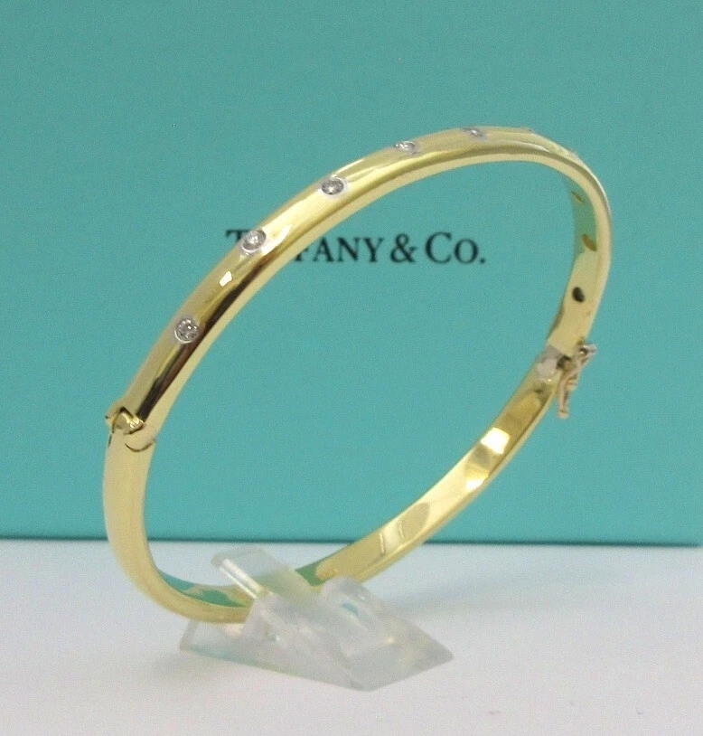Tiffany gold and diamond bracelet discount