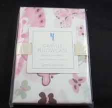 1 Pottery Barn Kids Camille Butterfly Standard Pink Pillowcase 42