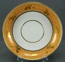 Job Ridgway Pattern 313 Gold Floral & Apricot 8 1/2 Inch Bowl 1808-1814