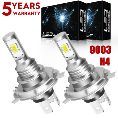 H4 LED Headlight For Toyota Tacoma 1997-2015 High Low Beam Bulb White 6000K BY
