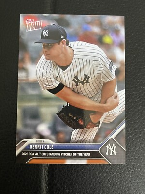 2023 Topps Now Players Choice Award Gerrit Cole AL Pitcher Of The Year PCA-7