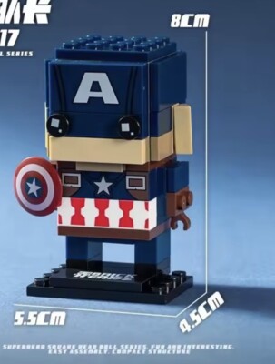 Captain America MOC Baustein-Kit - Brandneu und versiegelt