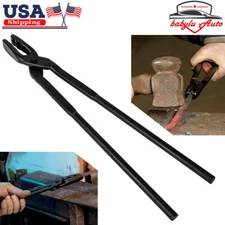 17 in Blacksmith Tongs Wolf Jaw Blacksmithing Tool For Beginner Bladesmith Forge