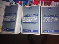 David Daiches. Storia Della Letteratura Inglese. 3 Volumi. Garzanti 1991