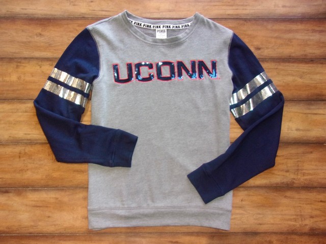 VICTORIAS SECRET PINK ~ UCONN University of Connecticut Campus Sweatshirt S | eBay