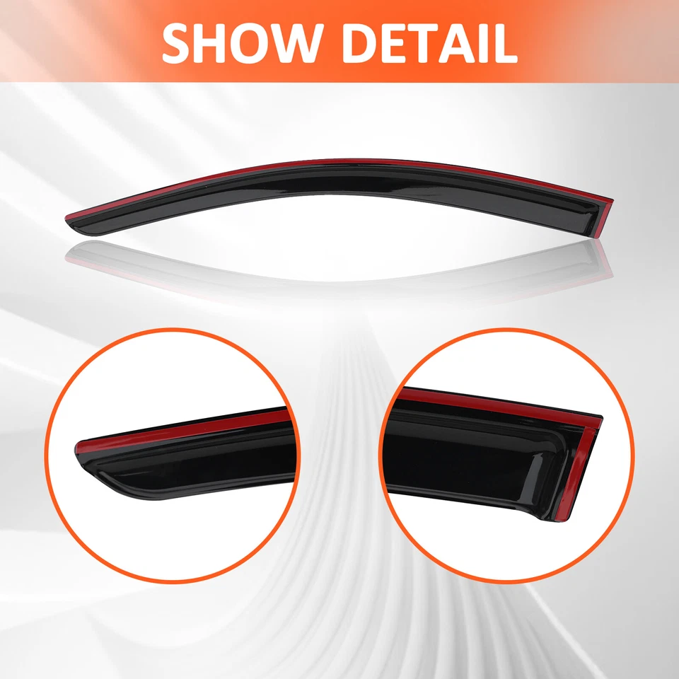 Para Honda Accord 2018-2022 sedán 4 puertas ventana visera ventilación protectores de lluvia deflector Foto 4 de 4