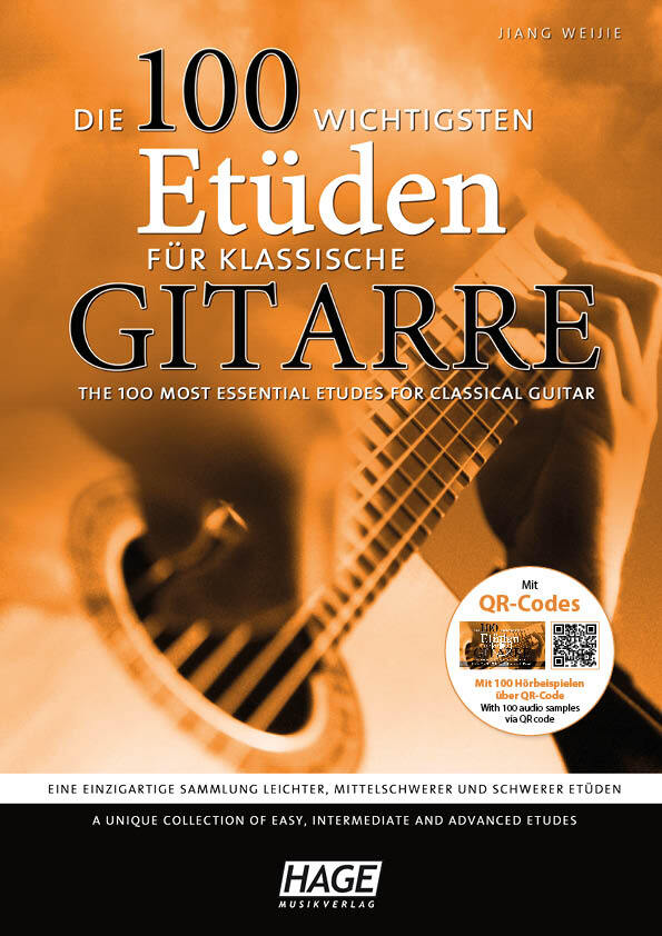 Jiang Weijie / Die 100 Wichtigsten Etüden Für Klassische Gitarre Mit 2