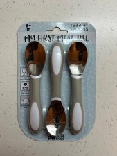 3-Pack ECR4Kids My First Meal Pal Toddler Spoons-Free Dishwasher Safe Utensils