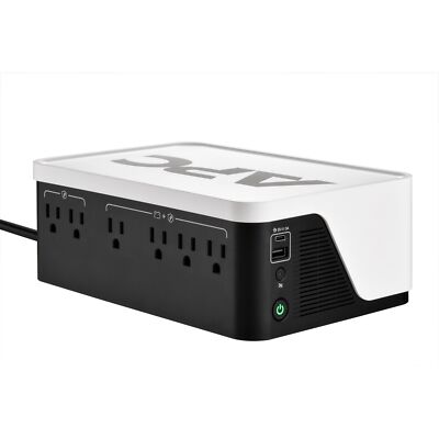 APC UPS Battery Backup, 700VA UPS with 4 Backup Battery Outlets, Type C USB C...
