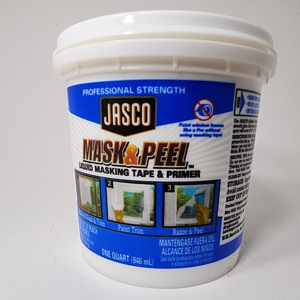 JASCO Liquid MASK & PEEL Liquid Masking Tape & Primer 1 Quart Interior  Exterior