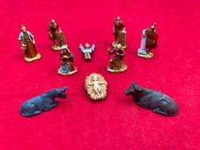 Personaggi presepe, natività ed Erode con soldati romani, 10 pezzi, nuovo