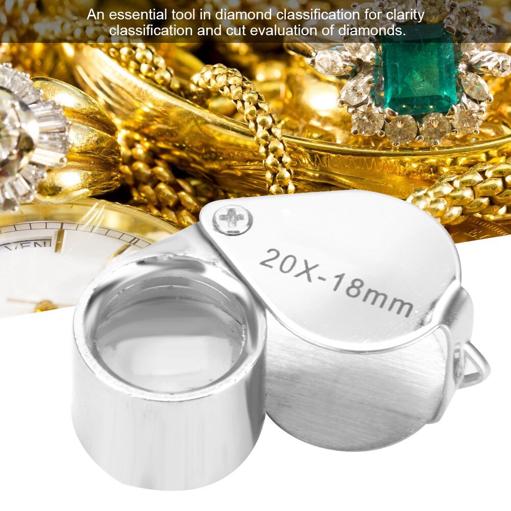 20X18mm Jewellers Jewelry Eye Magnifier Magnifying Lens Glass Loupe
