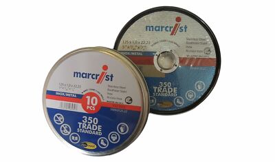 Trennscheiben 125 x 1,0mm x 22,23 Inox für Metall   10 Stück Fa. marcrist