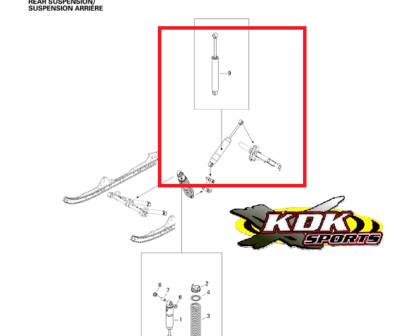 SKI-DOO REAR SUSPENSION SHOCK 503190809 NEW # 503194335