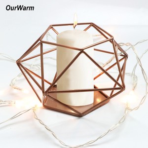 Gold Metal Candlestick Geometric Candle Holder Wedding Tealight Candle Holder Ebay