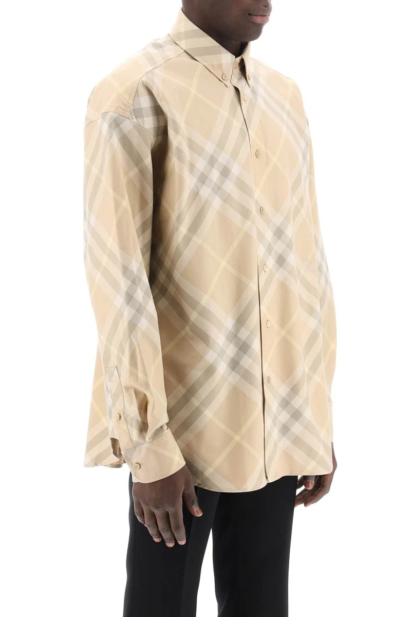 Burberry Shirt check Cotton Organic 8082194 Mul Sz.XL B8686 | eBay