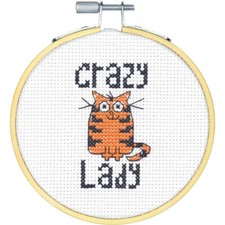 DIMENSIONS - CROSS STITCH - CRAZY LADY - COMPLETE KIT