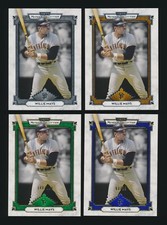 Willie Mays 2014 Topps Museum Collection Lot Base, Copper, Green /199, Blue /99